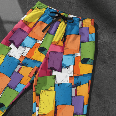 Women’s Colorful Pajama Pants – Soft Lounge Pants with Vibrant All - Over Print Toyland Designed By dylesmavis - Aesthetic Rebellion