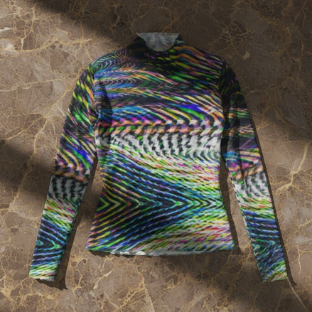 Zebra Cake Trails Breathable Mesh T-Shirt - StreetsmArt Liquid Monochrome Top for Nightclubs & Raves - Aesthetic Rebellion